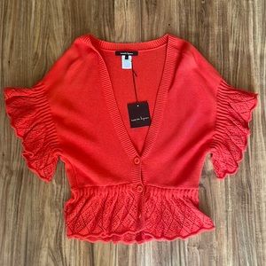 Nanette Lepore 3 button sweater